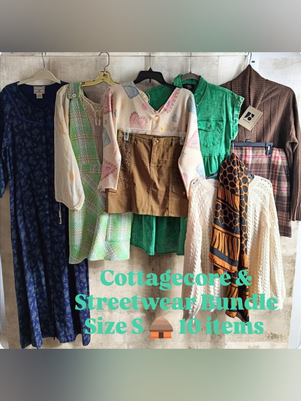 Cottagecore & Streetware Wardrobe Bundle Size S 🏠10 items